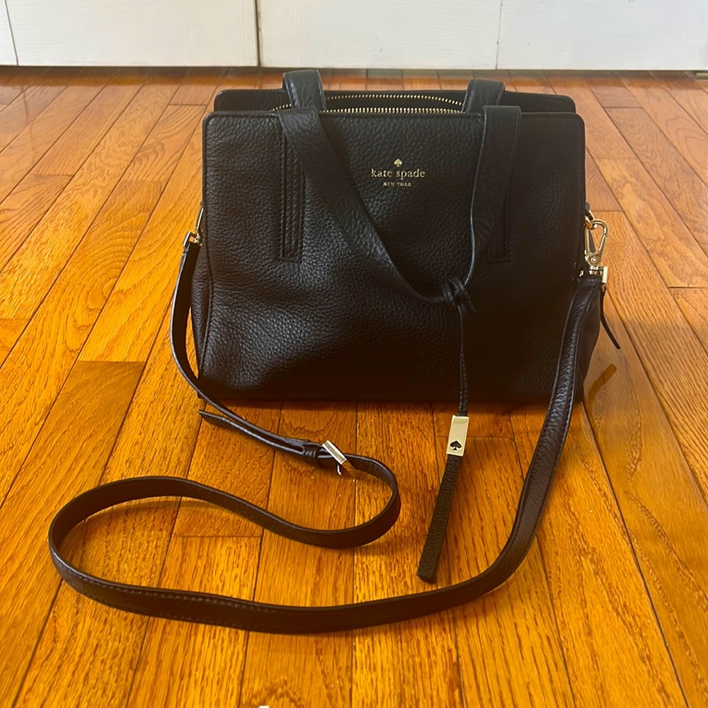 kate spade black crossbody satchel